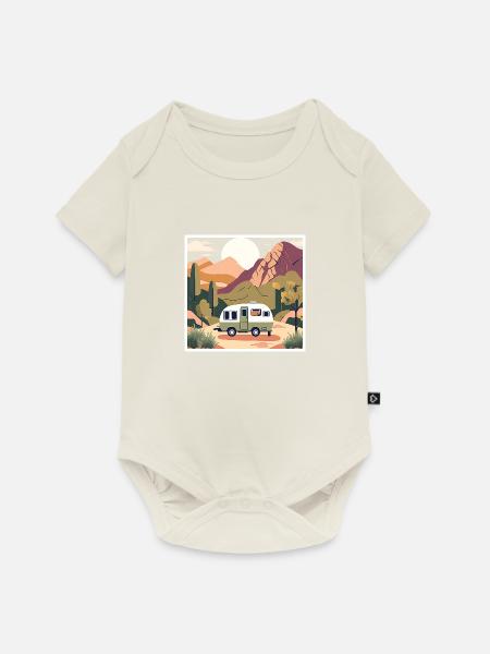 Rosa's Paradise - Baby Premium Kurzarmbody - Naturweiß