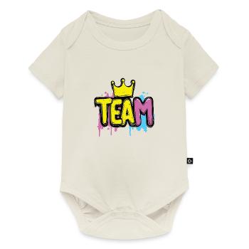 Team Bunt Krone - Baby Premium short-sleeve bodysuit - off white - Front