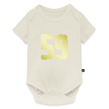 59 Nombre Vintage - Body à manches courtes Premium Bébé - blanc cassé - Devant