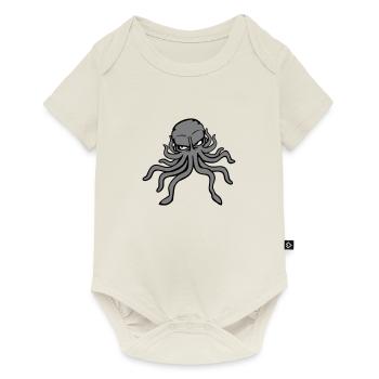 Pieuvre, pieuvre, pieuvre, céphalopode, mauvais œil - Body à manches courtes Premium Bébé - blanc cassé - Devant