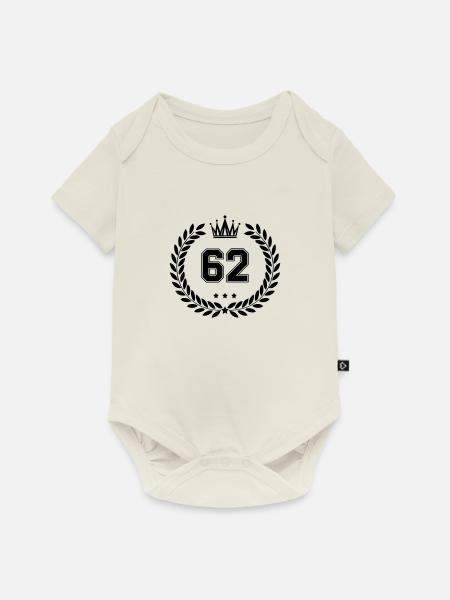 wappen 62 - Baby Premium Kurzarmbody - Naturweiß