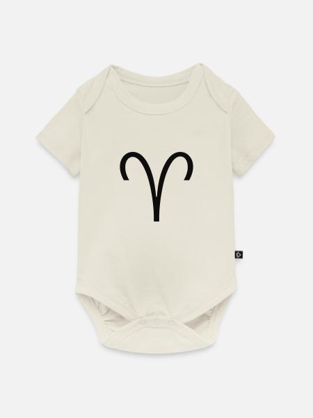 aries / widder - Baby Premium Kurzarmbody - Naturweiß