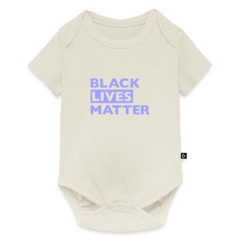 Black Lives Matter Flieder - Baby Premium Kurzarmbody - Naturweiß - Vorne