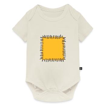 rapiéçage suture aiguille à coudre Patchworkstoff - Body à manches courtes Premium Bébé - blanc cassé - Devant
