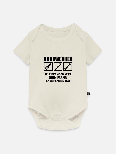 Handwerker Geschenk Zimmerer Zimmermann - Baby Premium Kurzarmbody - Naturweiß