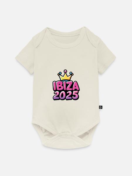 Ibiza 2025 - Baby Premium Kurzarmbody - Naturweiß