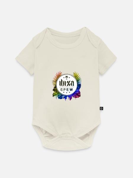 Ibiza Crew Bunt - Baby Premium Kurzarmbody - Naturweiß