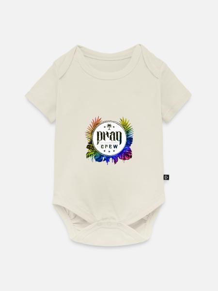 Prag Crew Bunt - Baby Premium Kurzarmbody - Naturweiß