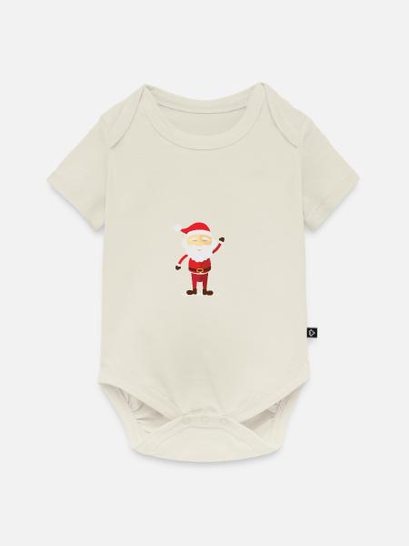 weihnachtsmann - Baby Premium Kurzarmbody - Naturweiß