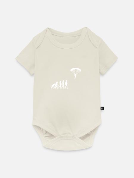 Paraglide Evolution geschenk fallschirm gleiten - Baby Premium Kurzarmbody - Naturweiß