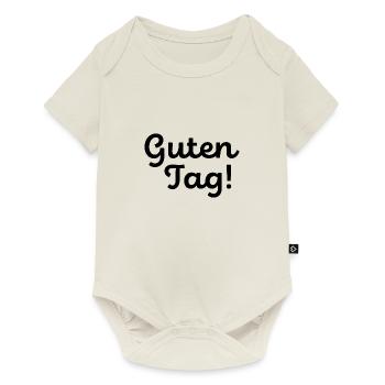 Guten Tag / schwarz - Baby Premium Kurzarmbody - Naturweiß - Vorne