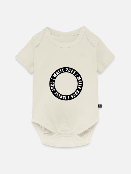 Malle 2025 Leer - Baby Premium Kurzarmbody - Naturweiß
