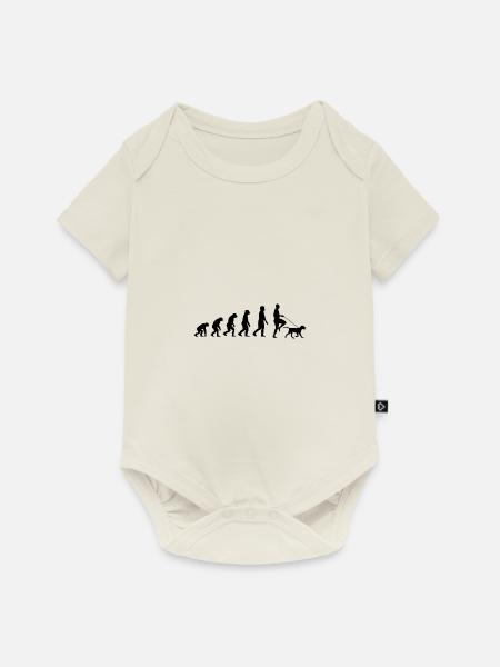 Labrador Evolution - Baby Premium Kurzarmbody - Naturweiß