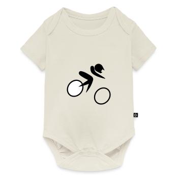 Off-road bicycle races - Baby Premium short-sleeve bodysuit - off white - Front