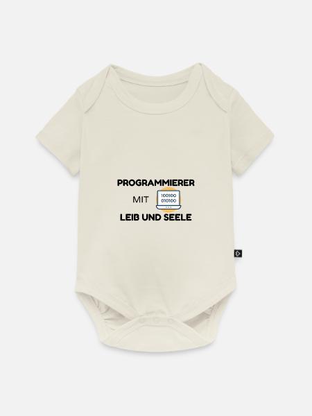 Programmierer mit Leib und Seele - Baby Premium Kurzarmbody - Naturweiß