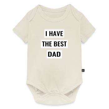 I have the best dad - Baby Kind Outfit Bester Papa - Baby Premium short-sleeve bodysuit - off white - Front