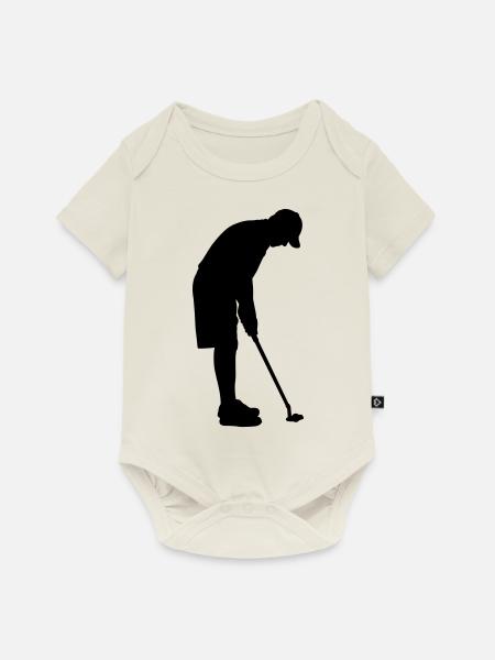 Golf - Baby Premium Kurzarmbody - Naturweiß