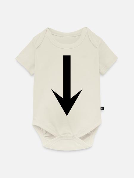 pfeil - Baby Premium Kurzarmbody - Naturweiß