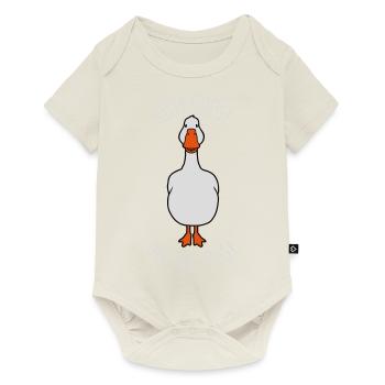 goose on the loose - Baby Premium short-sleeve bodysuit - off white - Front