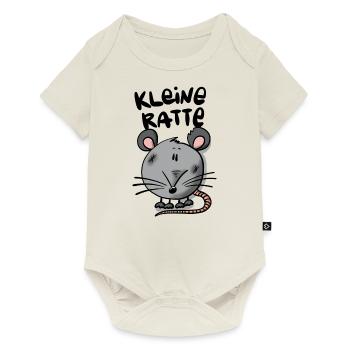 Ratte Klein - Baby Premium Kurzarmbody - Naturweiß - Vorne