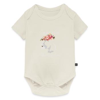 Je suis une fille qui aime les vaches - Body à manches courtes Premium Bébé - blanc cassé - Devant