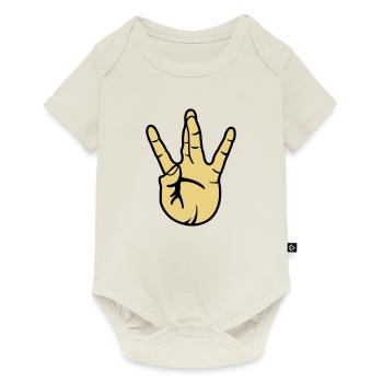 westside hand - Baby Premium Kurzarmbody - Naturweiß - Vorne