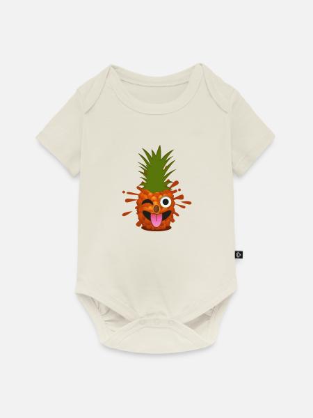 Ananas - Baby Premium Kurzarmbody - Naturweiß