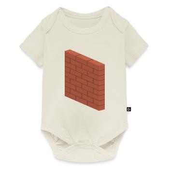 Brick Wall - Construction Masonry Building Mason - Baby Premium short-sleeve bodysuit - off white - Front