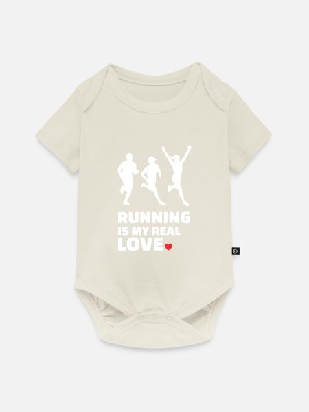 Ich Liebe Rennen - Baby Premium Kurzarmbody - Naturweiß