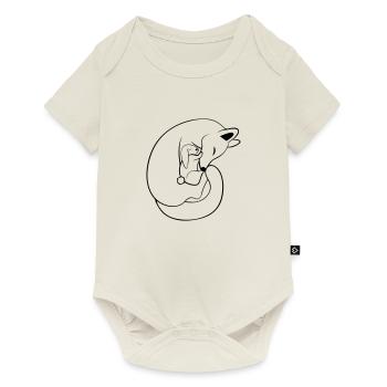 Fox & rabbit - Baby Premium short-sleeve bodysuit - off white - Front