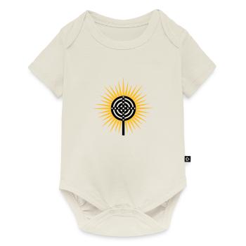 Cross of Atlantis - Platon - Symbol New Wisdom / - Baby Premium short-sleeve bodysuit - off white - Front