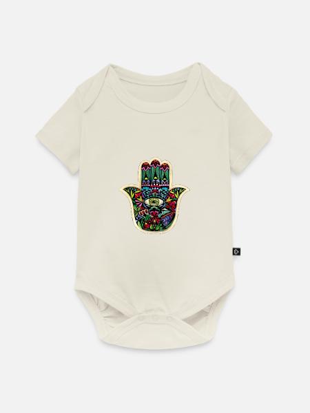 Hand der Fatima - Baby Premium Kurzarmbody - Naturweiß