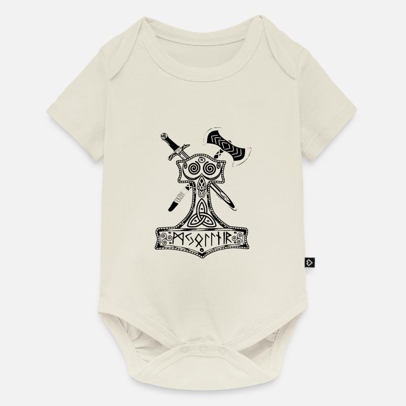 Mjöllnir - Body à manches courtes Premium Bébé - blanc cassé