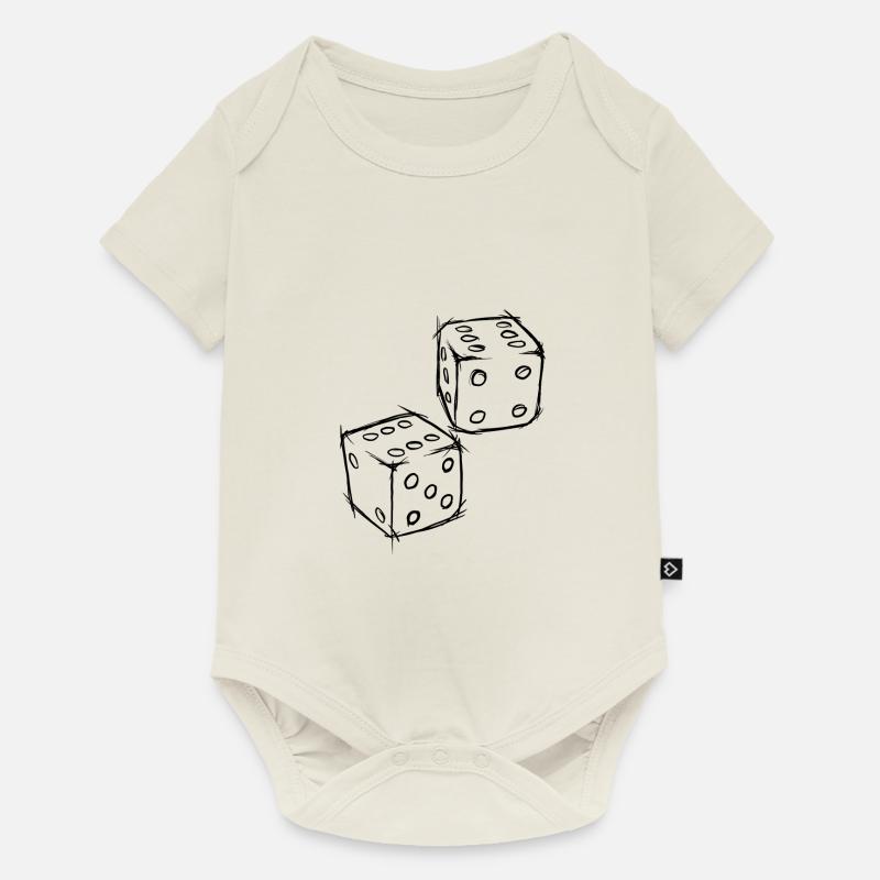 Cube "blanc" - Body à manches courtes Premium Bébé - blanc cassé