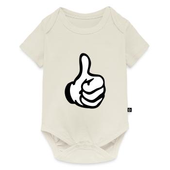 like hand - Baby Premium short-sleeve bodysuit - off white - Front