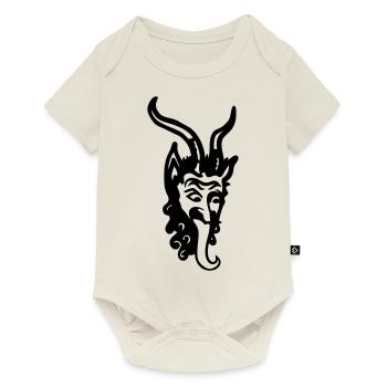 Krampus - Baby Premium Kurzarmbody - Naturweiß - Vorne