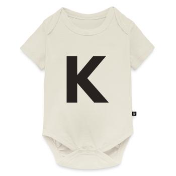 K - Baby Premium Kurzarmbody - Naturweiß - Vorne