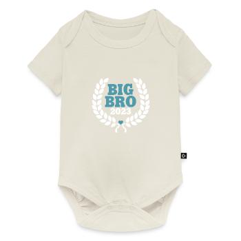 Big Bro 2023 Big Brother Baby Birth Boy - Baby Premium short-sleeve bodysuit - off white - Front