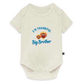 Big Brother 2023 Bébé Thanksgiving Turquie Garçons - Body à manches courtes Premium Bébé - blanc cassé - Devant