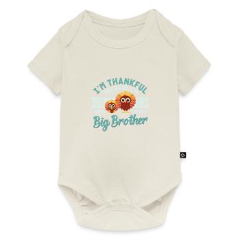 Big Brother 2023 Bébé Thanksgiving Turquie Garçons - Body à manches courtes Premium Bébé - blanc cassé - Devant