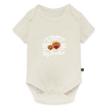 Big Brother 2023 Bébé Thanksgiving Turquie Garçons - Body à manches courtes Premium Bébé - blanc cassé - Devant