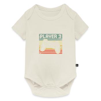 Player 3 - Gamer Father Son Partnerlook Gaming - Baby Premium short-sleeve bodysuit - off white - Front