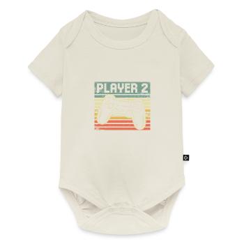 Player 1 Player 2 - Gamer Father Son Partner Look - Baby Premium short-sleeve bodysuit - off white - Front