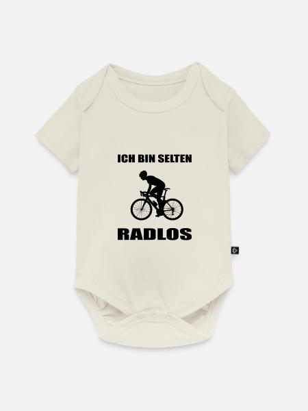 Fahrrad - Baby Premium Kurzarmbody - Naturweiß