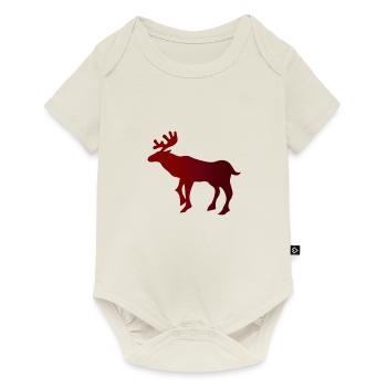 Reindeer Elk Gift Idea Christmas Christmas - Baby Premium short-sleeve bodysuit - off white - Front
