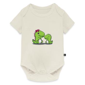 Grande sœur Dino Frères et sœurs Jeunes filles - Body à manches courtes Premium Bébé - blanc cassé - Devant