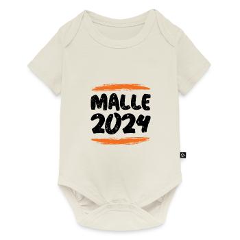 Malle 2024 - Body à manches courtes Premium Bébé - blanc cassé - Devant