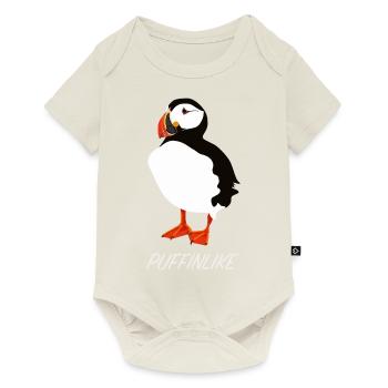 Bouffée Puffin Puffin - Body à manches courtes Premium Bébé - blanc cassé - Devant
