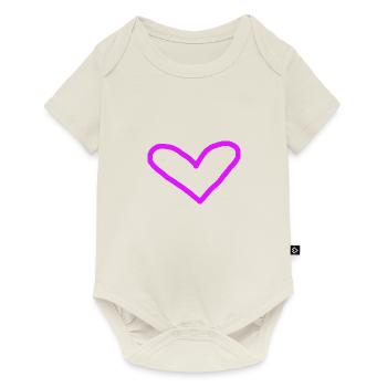 Pink Heart Gift Idea Pink Pink - Baby Premium short-sleeve bodysuit - off white - Front