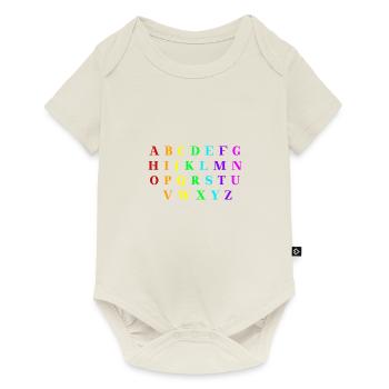 ABC Alphabet Gift Idea Rainbow Elementary School - Baby Premium short-sleeve bodysuit - off white - Front